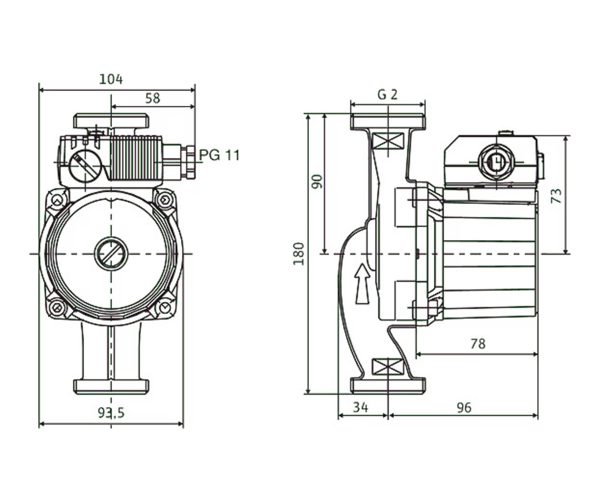 Циркулациона пумпа Wilo RS 30/4 - Image 2