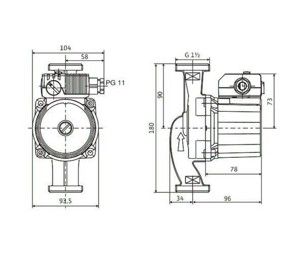 Циркулациона пумпа Wilo RS 25/4 - Image 2