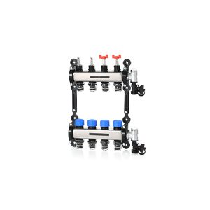 Разделник за подно греење 8 излеза со колектор за подно греење 8 излеза со пуш спојки 1"пуш спојки 1"