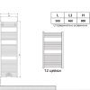 Челичен радијатор-регистер за купатило 500-800 - Image 2