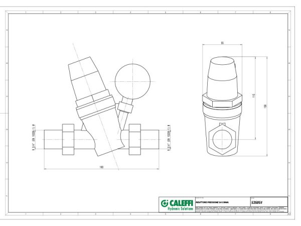 Caleffi Редуцир вентил за притисок 3/4″ - Image 4