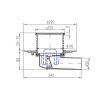 Топ сифон хоризонтален хром решетка Дн50 - Image 2