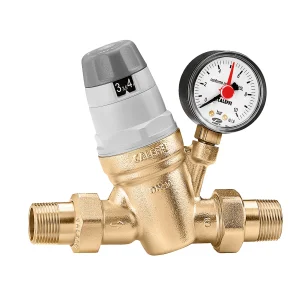 Редуцир вентил Caleffi 535091 2″ со манометар и заменлив картриџ