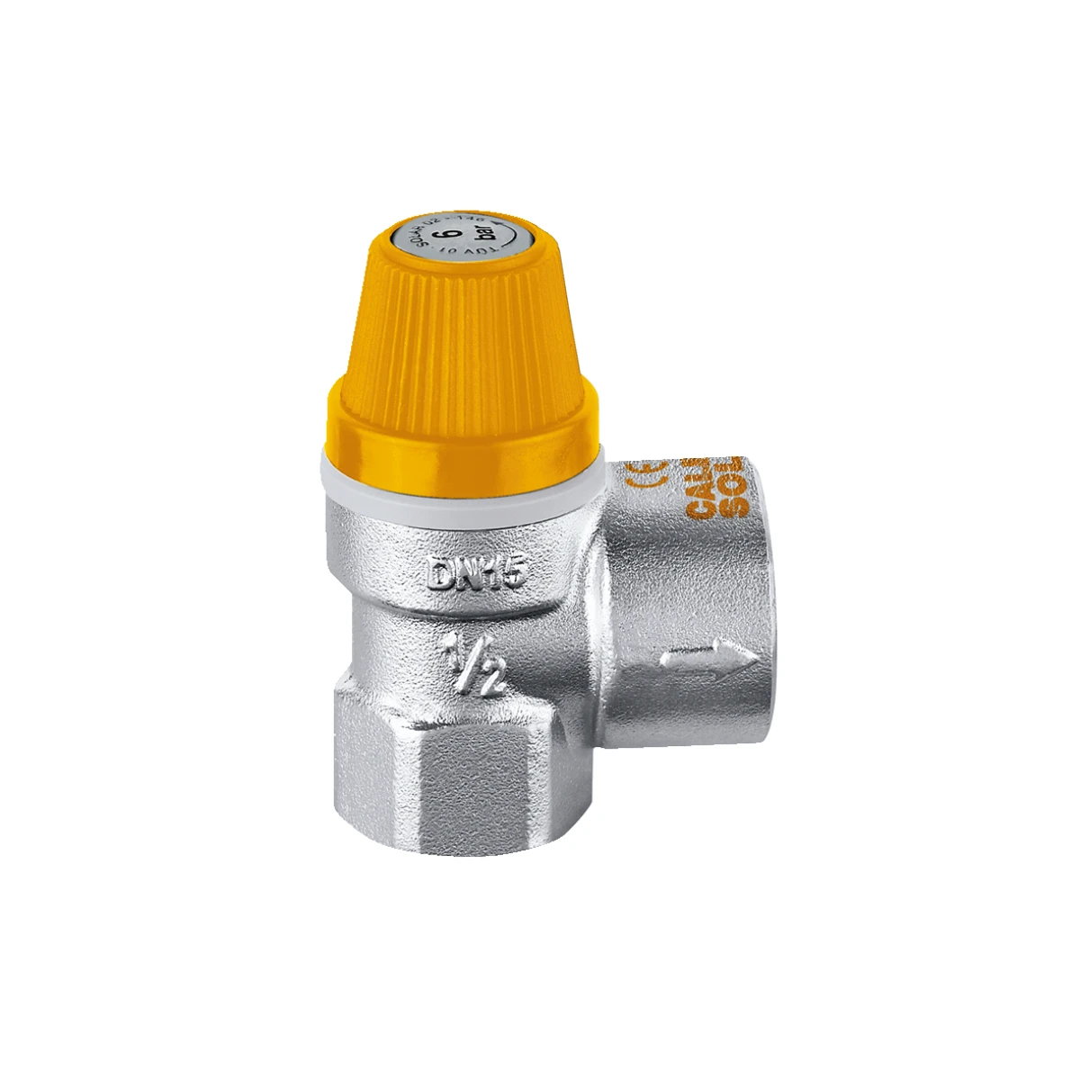 Сигурносен вентил Caleffi 253046 1/2″ за солар 6 bar