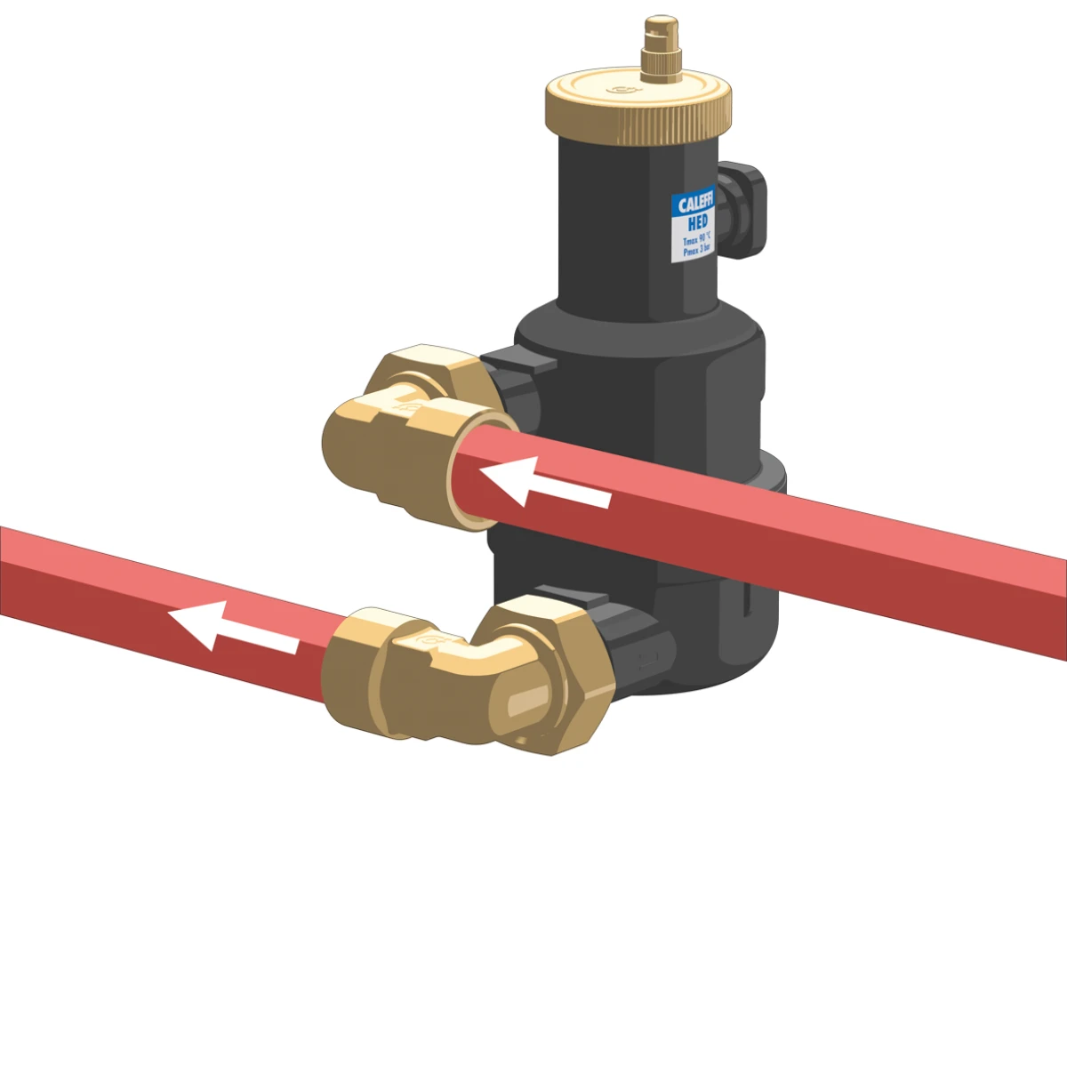 Деаератор Caleffi 551606 1″ HED за топлинска пумпа – слика 2