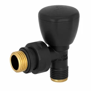 Мат црн радијаторски вентил CU/PEX 1/2″ Carlo Poletti V11110EFS9005OCSI