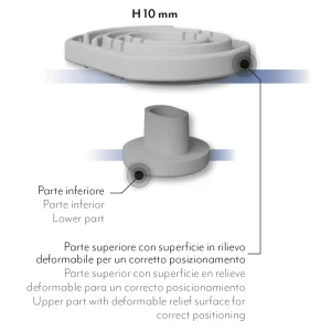 Антивибрациски гумици за клима PUNTA сет од 4 Vecamco