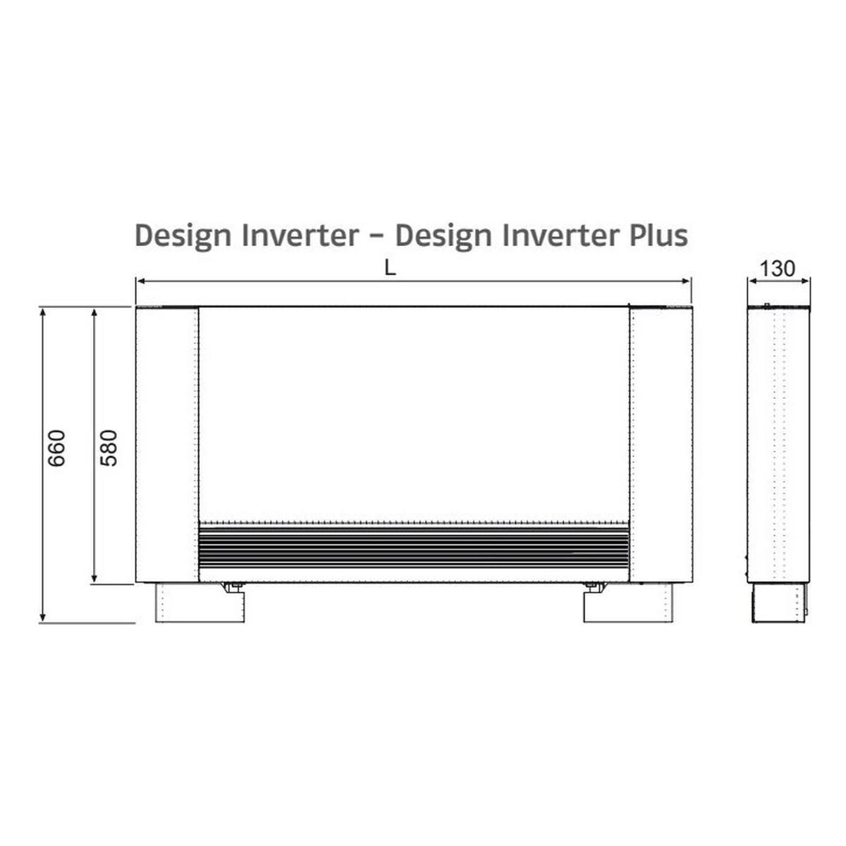 Цртеж со димензии на Design Inverter 40B