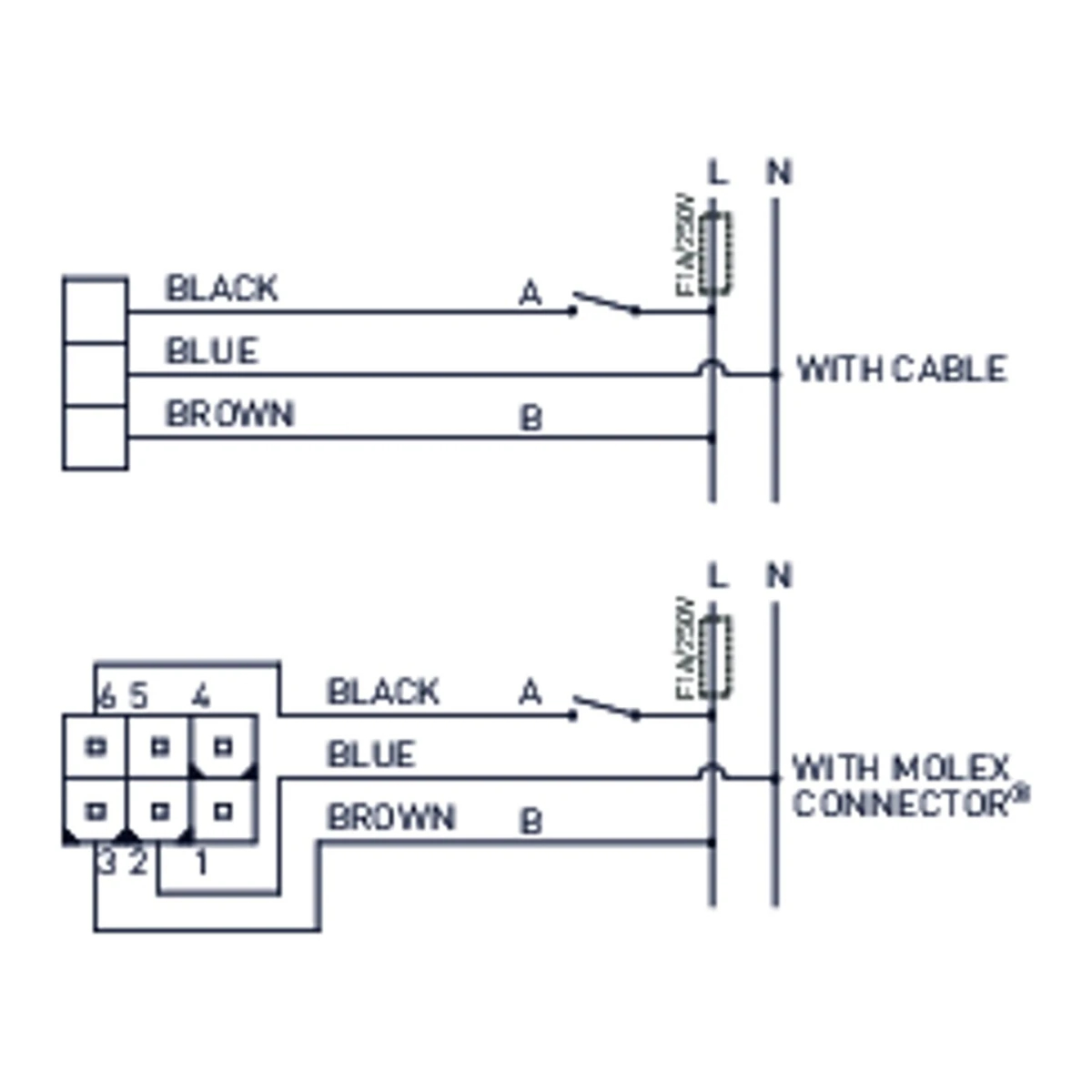 LK 525 MultiZone 3W – електрична шема