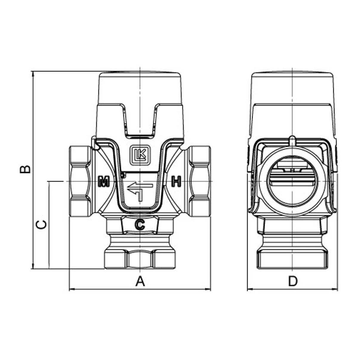 LK 551 HydroMix 182204 – цртеж со димензии