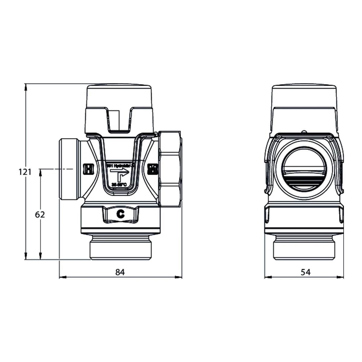 LK 551 HydroMix 182202 – цртеж со димензии